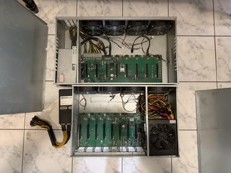 Mining Rigs 8 GPU Win10Pro/128GB/8GB Ram+Extra
