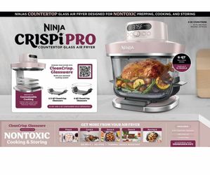 Ninja CRISPi Pro Countertop Glass Air Fryer