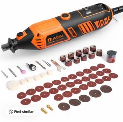 HARDELL Corded 180W Rotary Tool Kit with 61 Accessories High Power Electric Engraving Tool
