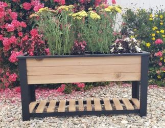 Custom Size Planter Box With Wheel Restaurant Home Decor Outdoor Raised Bed Vegetables Herb AC pool equipment heater cover privacy wall