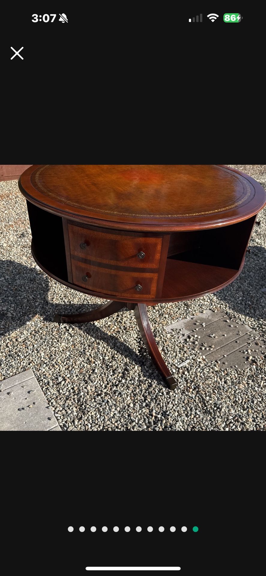 Antique Drum Table