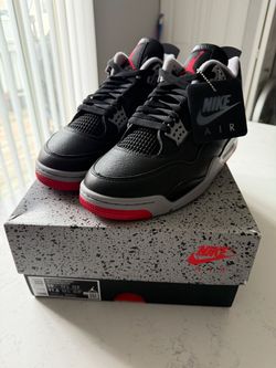 Air Jordan 4 Bred Reimagined Size 10 DS 100% Authentic