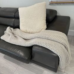 AQUA HOME Throw - Light Grey