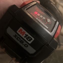 1 Like New 18volt 8.0 Milwaukee Red Lithium M 18 XC8.0 Battery