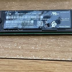 WD black 4TB ssd