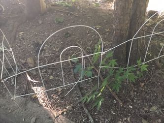 Fencing for gardens. Nice to bring out the borders of the flower gardens or marking off areas