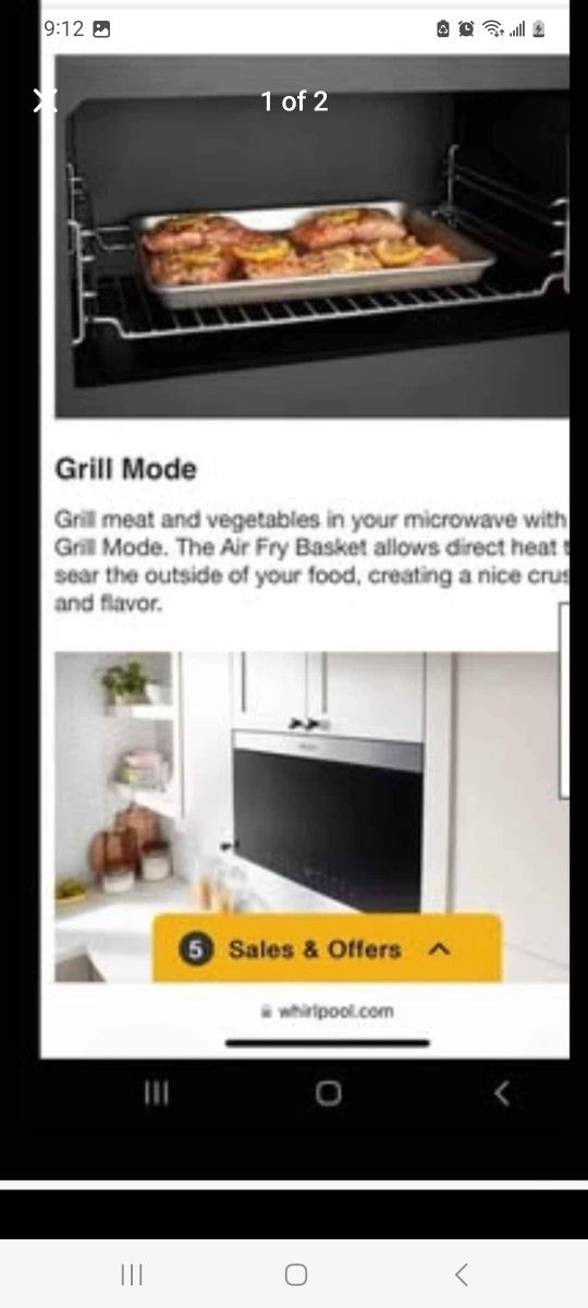 New Modern Microwave Hood Combination