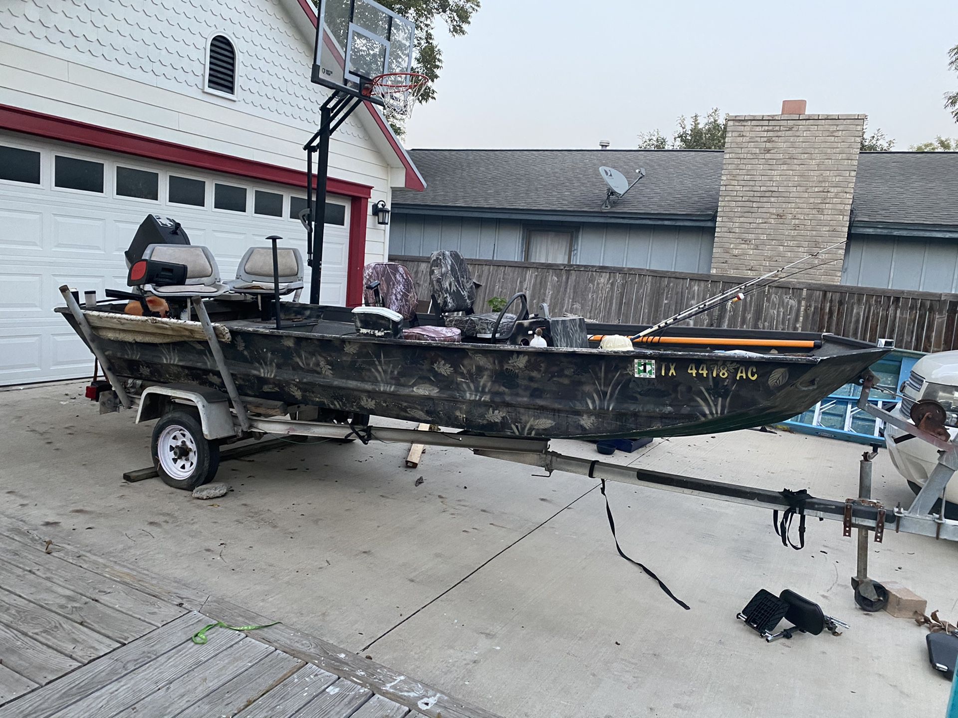 Fishing Boat and Trailer