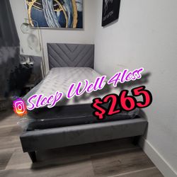 NEW TWIN BED/MATRESSS INCLUDED