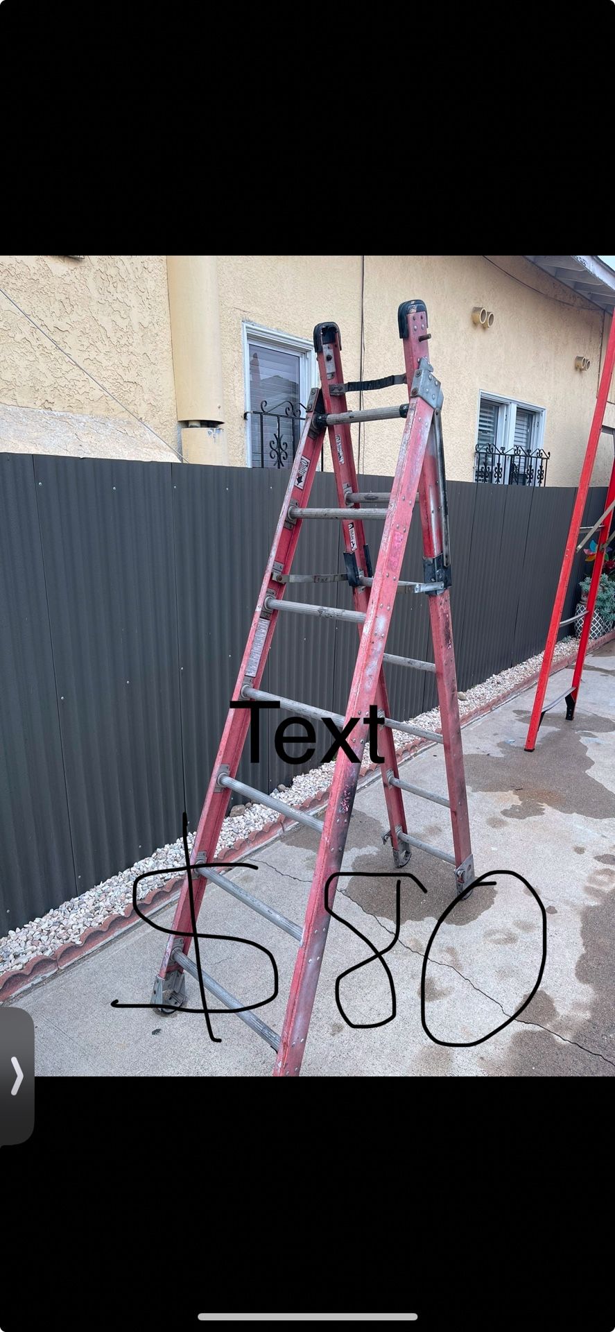 Excellent condition, two ways double in single sides, ladders