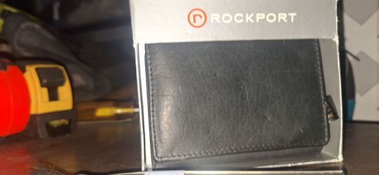 Rockport Black Leather Bifold Wallet
