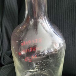 Large Vintage Antique 2000ml (1/2gal) American Square-Pak Flask - REDUCED 