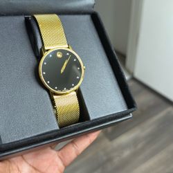Movado Museum Classic 0607512 – Gold Tone / Diamond Dial – Excellent Condition $850 OBO