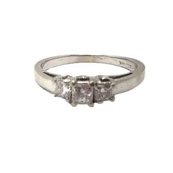 Women Wedding Band 14kt White Gold 