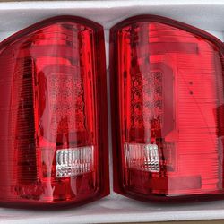 07-14 Chevy Silverado 1500 / 2500HD / 3500HD Red LED 3D Tail lights Luces Traseras calaveras rojas 