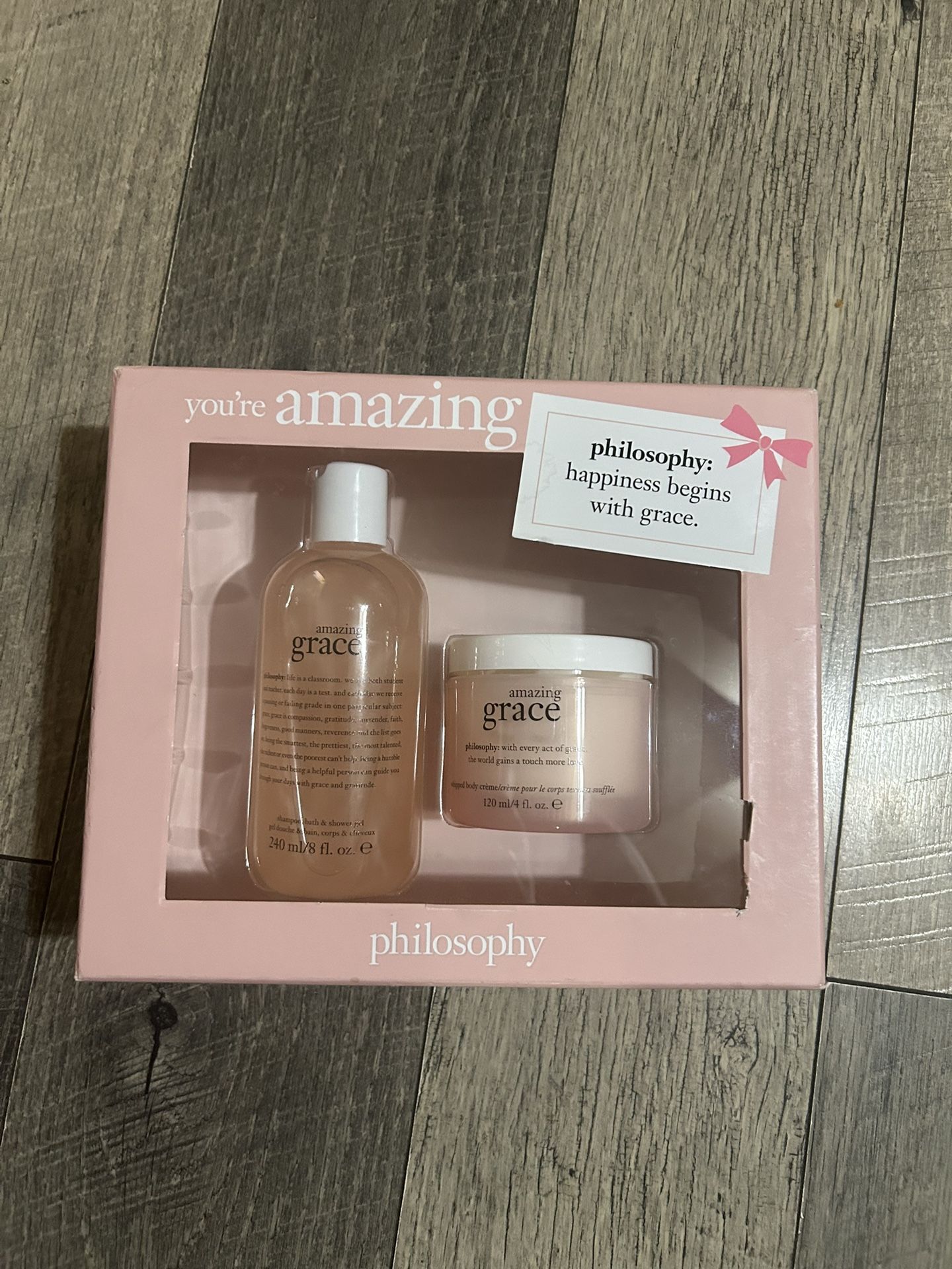 Philosophy Amazing Grace Shower Gel And Whipped Body Cream Set