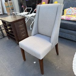 Pier 1 Imports Gray Upholstered Accent Chair Very Good Condition 