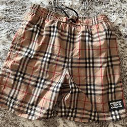 Kids Burberry Swim Trunks 12Y
