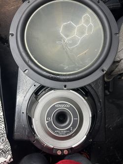 Pair Of Repaired Kenwood 4 Ohm 1200watts 12” Subs