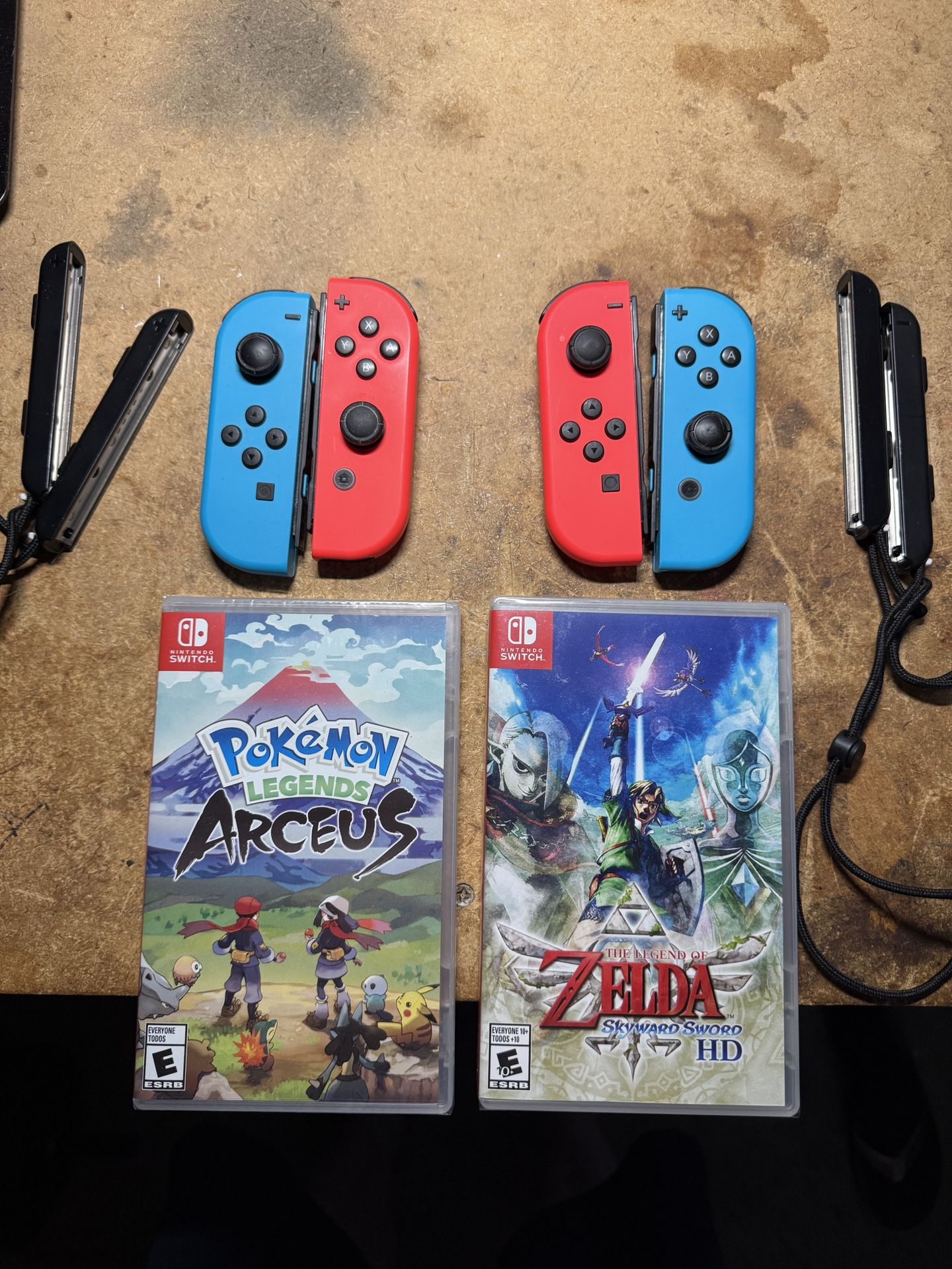 Nintendo Switch video games and joycons