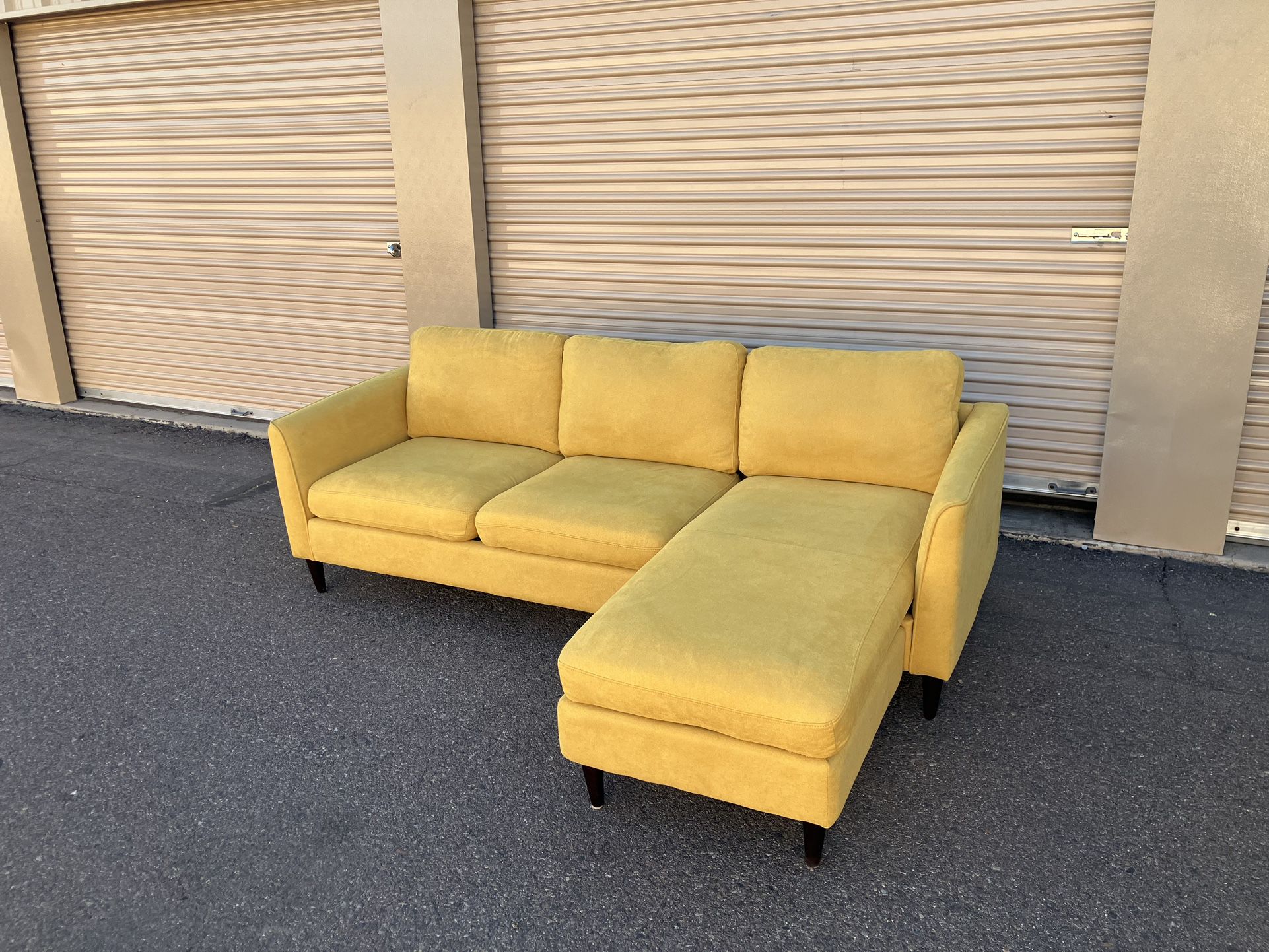 FREE DELIVERY Yellow Sectional Sofa 