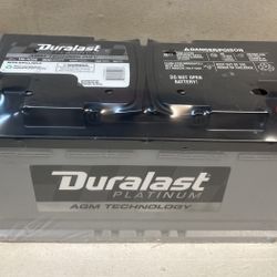 Car battery Duralast platinum gel AGM size H8 BMW