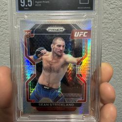 Sean Strickland UFC Prizm 2022 Rookie Hyper Prizm 9.5