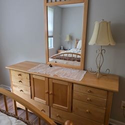 Beautiful Bedroom Set With Queen Size Bed, Night Stand and chest of Drawers