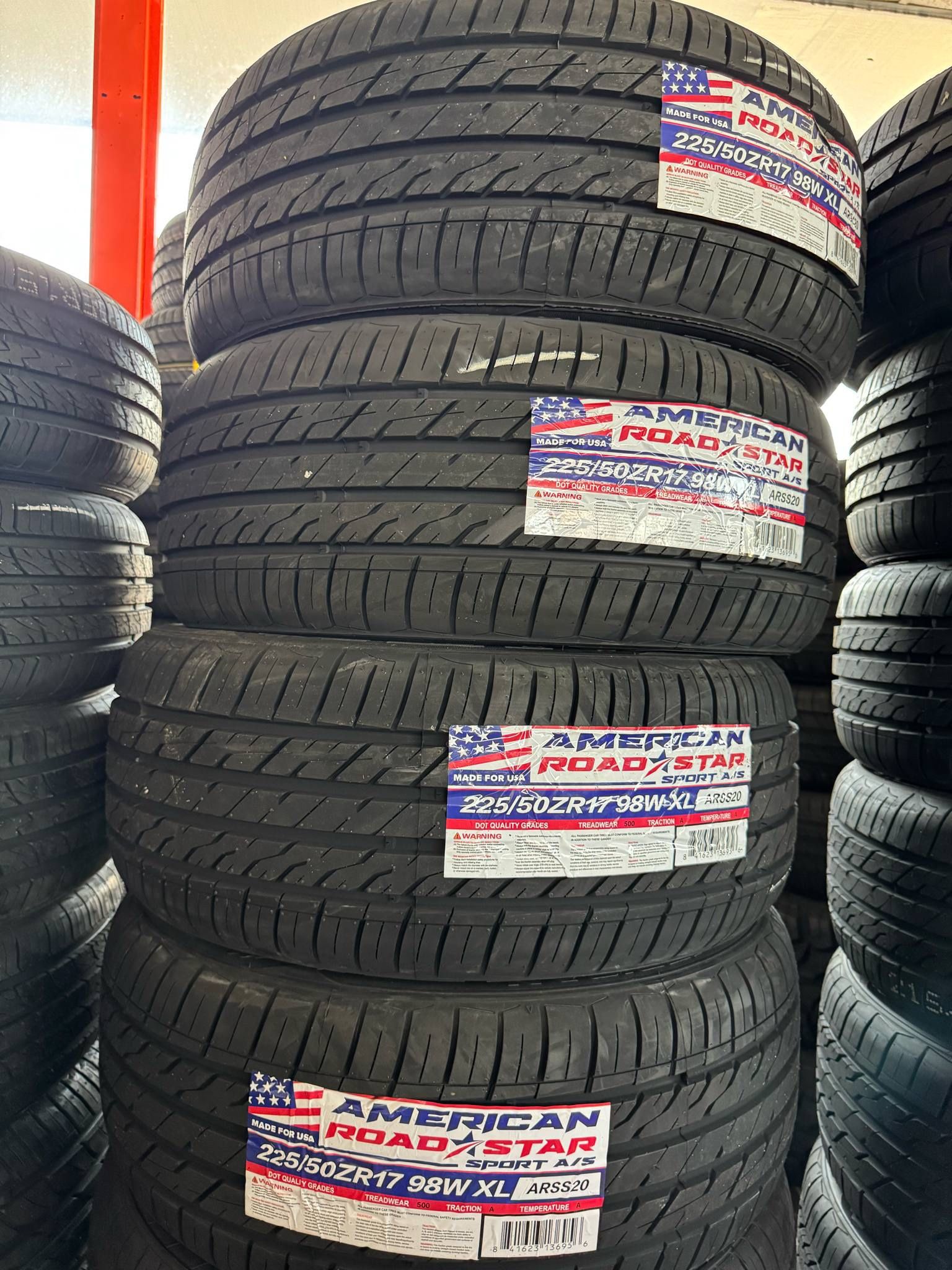 🔥📲225/50/R17 Vendo Llantas Nueva Marca American