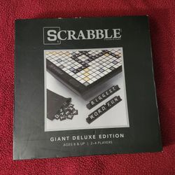 Scrabble Giant Deluxe Edition Wooden Rotating Board Game