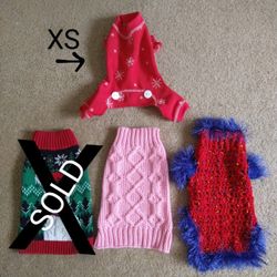 Dog Sweaters, Size XS and S