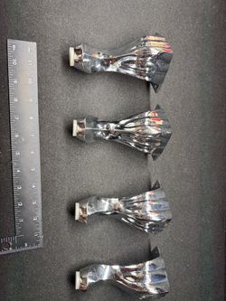 Set of 4 Chrome Decorative Furniture Legs