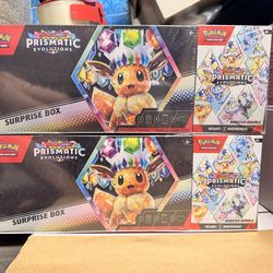 Pokémon Scarlet & Violet Prismatic Evolutions Surprise Box & Booster Bundle