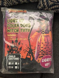 Spooktacular Creations Light Up Witch Tutu Costume