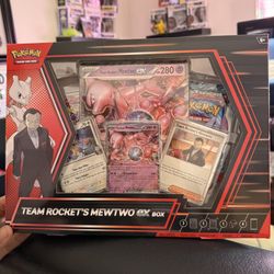 Team Rocket Mewtwo Ex Box