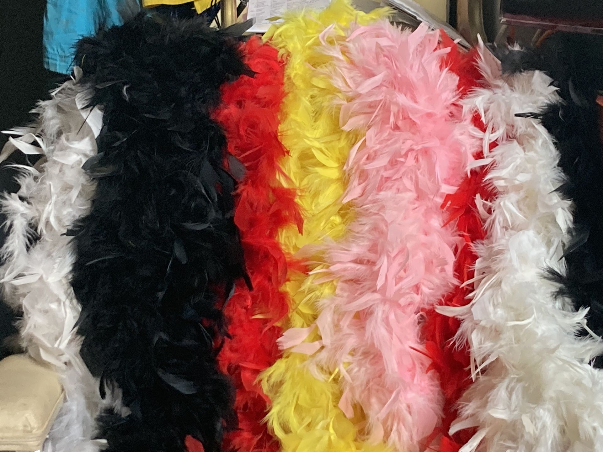 Holiday boa’s over 60 inches long