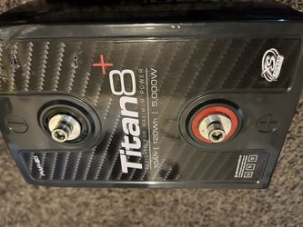 Lithium Battery TITAN8+ For 5000rms Watts - $300