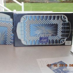 Longchamp 24% Leaded Crystal Rectangular Serving Dish