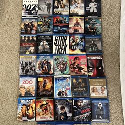 38 Blue ray/4k UltraHD Movies + 11 DVD’s (49 Total)