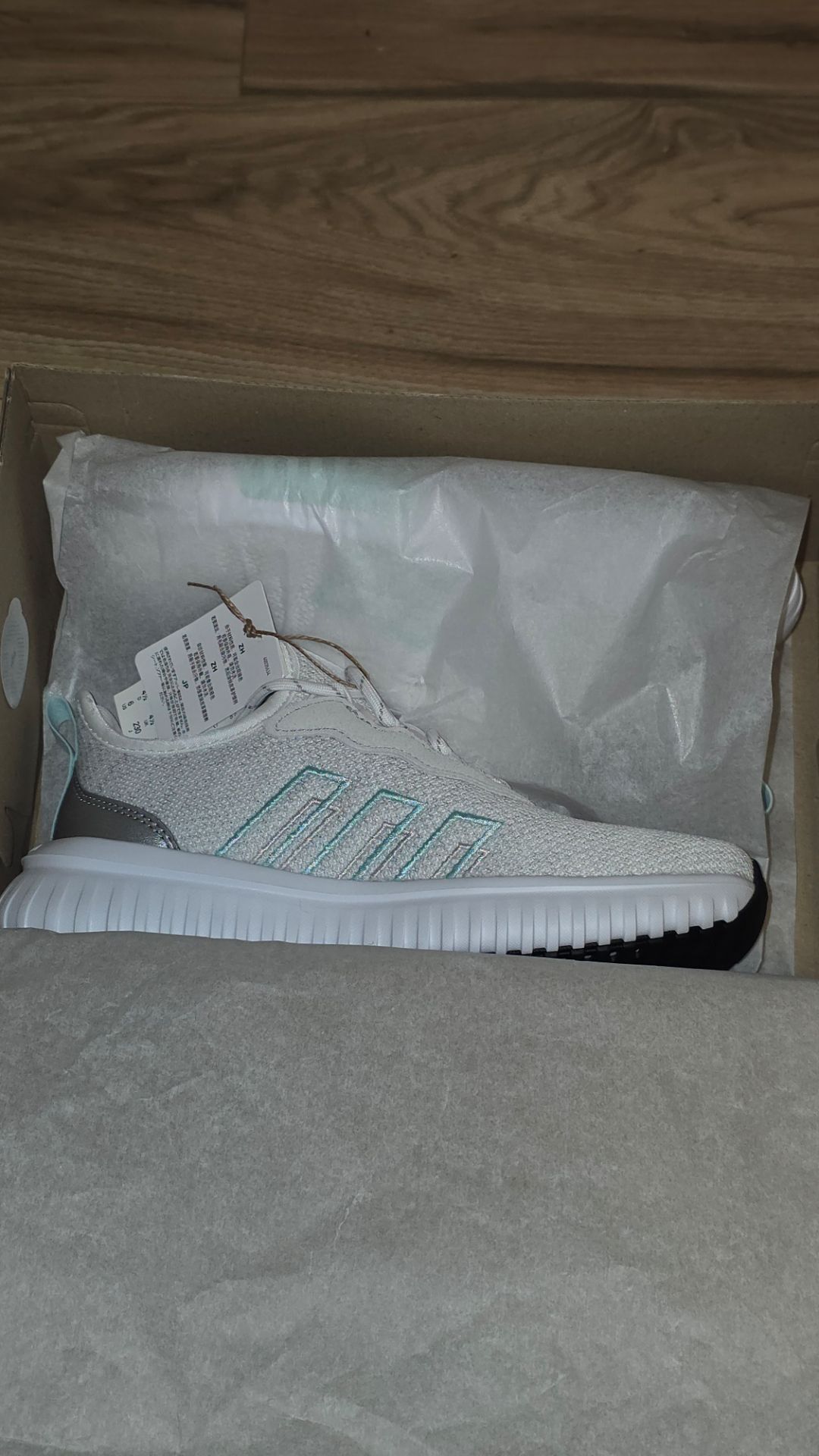 Adidas Kaptir Flow 2.0 Sneakers – White/Mint – Size 6 – New