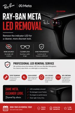 Ray Ban Led Removal