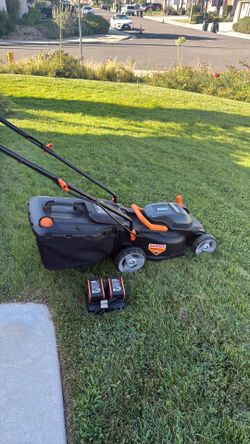 WORX Cordless Lawn Mower, 40V 14" 2-in-1 Grass Mower for 1/8 Acre, WG779
