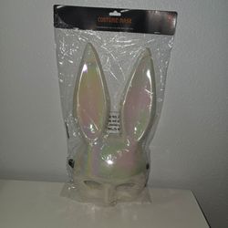 Iridescent Bunny Costume Mask