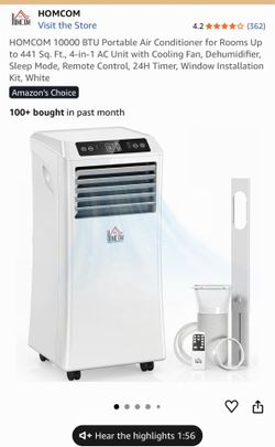 HOMCOM 10000 BTU Portable Air Conditioner