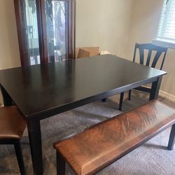 Kitchen Table and Chairs/bench Set 
