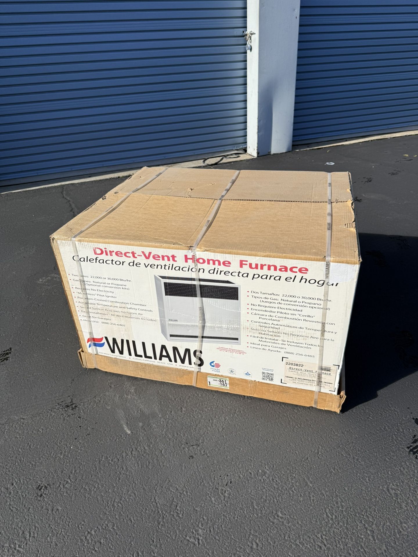 BRAND NEW NATURAL GAS WALL HEATER FOR HOME / GARAGE / SHOP