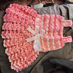 Crochet Dress and Bloomers.