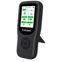  Air Quality Monitor Indoor, 11-in-1 Air Quality Detector with Stand, Real-Time Air Meter Test