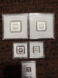 Geiger Lot Of 5- 1 Ounce Geiger 20 G Geiger 10 G Geiger 5 G Geiger And 1 G