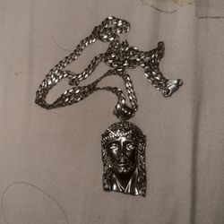 925 Silver Chain And Pendent 